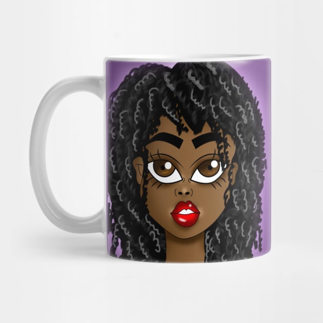 cute brown skin girl by Spinkly Creations 